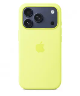 Apple iPhone 17 Pro Silicone Case with MagSafe – Neon жълт