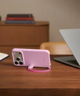 Alternative view of Apple Beats iPhone 17 Pro Kickstand Case with MagSafe and Camera Control - Pebble розов