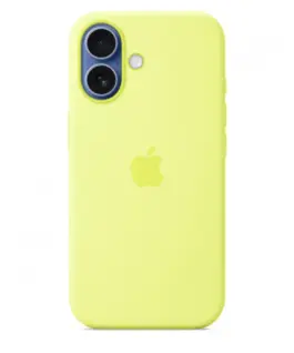 Apple iPhone 17 Silicone Case with MagSafe – Neon жълт