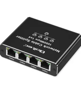 Qoltec Splitter Ethernet mini SWITCH 1×4 RJ45