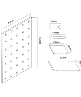 Maclean Wooden board organizer MC-130 WD