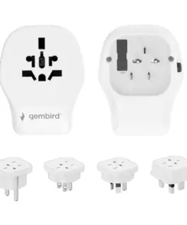 Gembird Universal travel power адаптер 4 detach. plugs