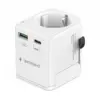 Gembird Grounded universal travel адаптер 20W