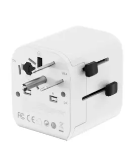 Gembird Grounded universal travel адаптер 20W