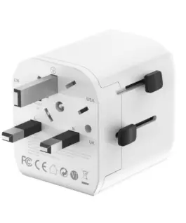 Gembird Grounded universal travel адаптер 20W