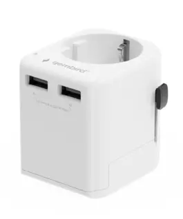 Gembird EU to Universal travel адаптер 12W