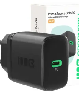 Alternative view of Green Cell USB мрежово зарядно 30W 1x USB-C черен