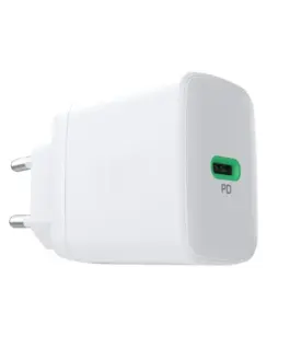 Green Cell USB мрежово зарядно 30W 1x USB-C бял