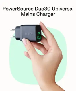 Green Cell USB мрежово зарядно 30W 1xC 1xA черен