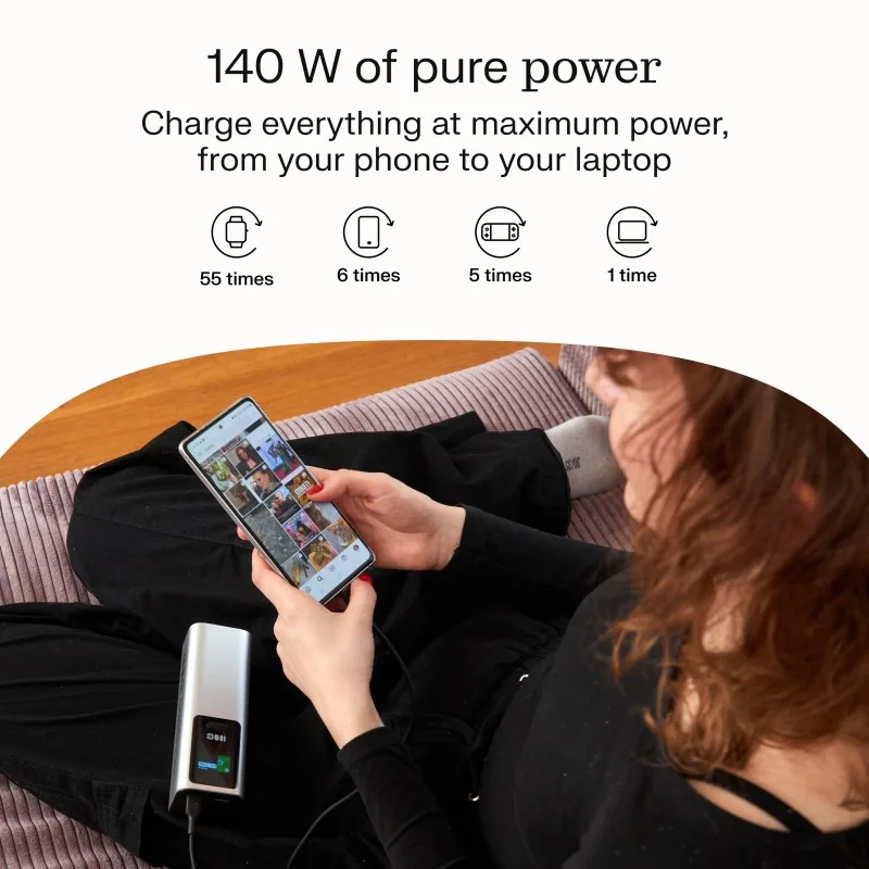 Green Cell външна батерия 25200mAh 140W PD - Image 2
