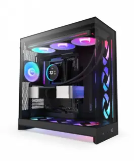 NZXT кутия за компютър NZXT H9 FLOW RGB (2025) MIDI TOWER
