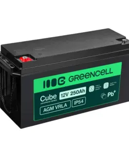 Green Cell Battery AGM VRLA 12V 250Ah IP54