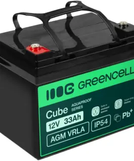 Green Cell Battery AGM VRLA 12V 33Ah IP54