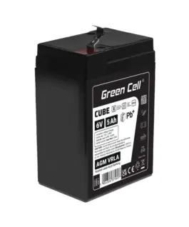 Green Cell Battery AGM VRLA 6V 5Ah IP54