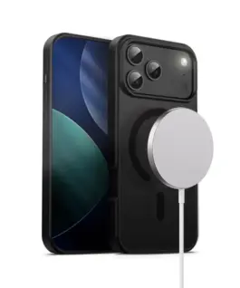 CRONG Case MagSafe iPhone 17 Pro Max черен hybrid
