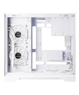 Chieftec кутия за компютър VISIO GM-30W-T G-OP 6xfans ARGB бял