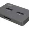 Digitus Docking Station USB-C 3.2 Gen2 for SSD M.2 Duo NVMe and SATA (max. 2x 4 TB) with SD-Express 7.1 reader (max. 2 TB)