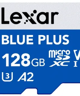 Alternative view of Lexar памет card microSD 128GB C10 A2 U3 V30 170MB/s син Plus