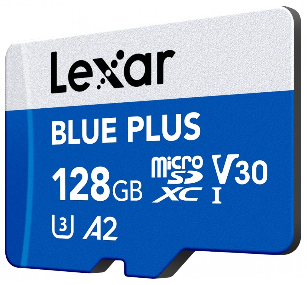 Lexar памет card microSD 128GB C10 A2 U3 V30 170MB/s син Plus - Image 3