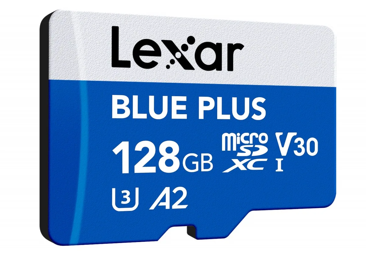 Lexar памет card microSD 128GB C10 A2 U3 V30 170MB/s син Plus - Image 4