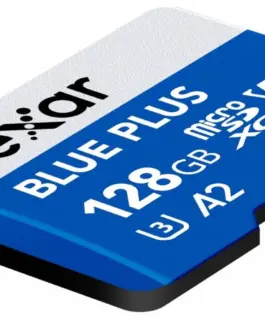 Lexar памет card microSD 128GB C10 A2 U3 V30 170MB/s син Plus