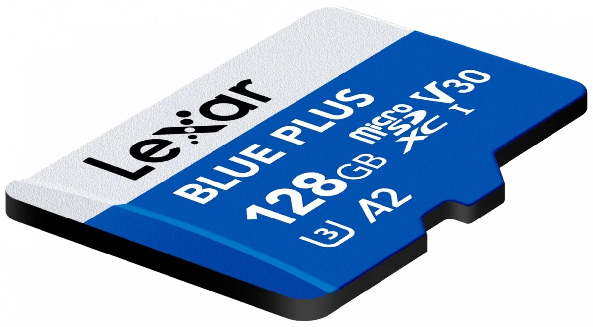 Lexar памет card microSD 128GB C10 A2 U3 V30 170MB/s син Plus - Image 5