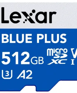Alternative view of Lexar памет card microSD card 512GB C10 A2 U3 V30 170MB/s син Plus