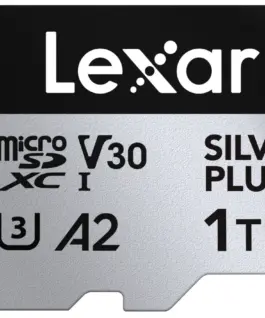Lexar памет card microSD 1TB C10 A2 U3 V30 205/150MB/s Silver Plus