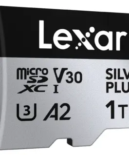 Lexar памет card microSD 1TB C10 A2 U3 V30 205/150MB/s Silver Plus