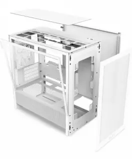 NZXT кутия за компютър H3 Flow mATX mini Tower бял