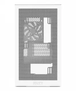 NZXT кутия за компютър H3 Flow mATX mini Tower бял