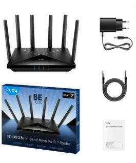Cudy Router BE11000 Multi-Giga Tri-band Wi-Fi 7 Mesh