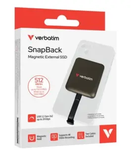 Verbatim SnapBack Magnetic SSD Mocha MagSave 512GB