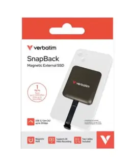 Alternative view of Verbatim SnapBack Magnetic SSD Mocha MagSave 1TB