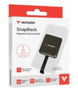 Verbatim SnapBack Magnetic SSD Mocha MagSave 1TB