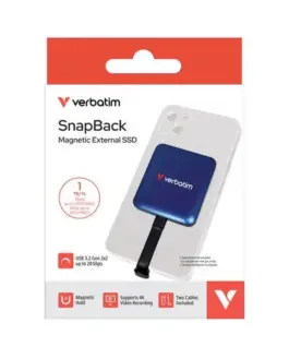 Alternative view of Verbatim SnapBack Magnetic SSD син MagSave 1TB