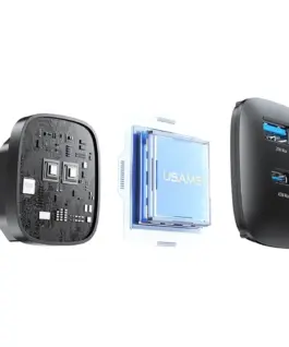 USAMS зарядно T66 45W GaN CC290 USB-A + USB-C