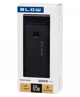 BLOW Blow външна батерия 65WPB20G PD 65W 20000mAh черен