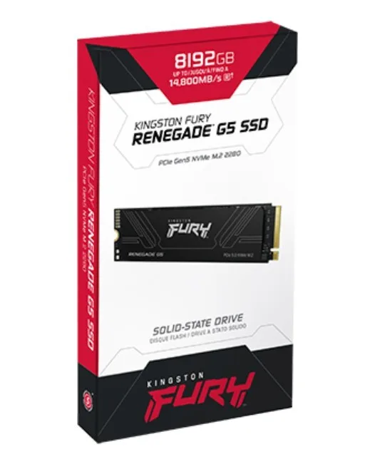 Kingston SSD диск FURY Renegade G5 8TB NVMe5.0 M.2 2280 14800/14000MB/s - Image 2