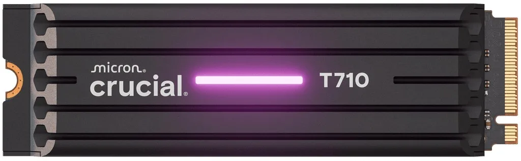 Crucial SSD T710 1TB M.2 NVMe 2280 PCIe 5.0 14900/13700 radiator