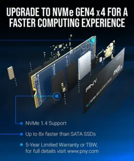 PNY SSD 1TB M.2 2280 CS2241 M280CS2241-1TB-RB