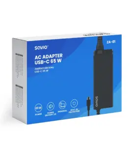 Savio AC адаптер ZA-0 USB-C 65W SAVIO