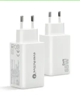 everActive зарядно GAN QC 4+ 65W 1 XUSB 2XUSB-C SQ-655Q