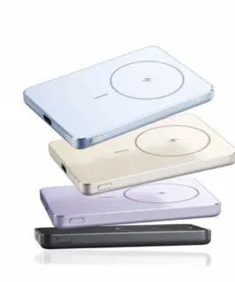 Alternative view of XIAOMI външна батерия Super Slim Magnetic 5000 лилав