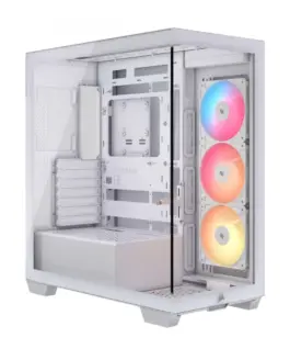 Corsair Case 3500X RSR ARGB TG Mid-Tower бял