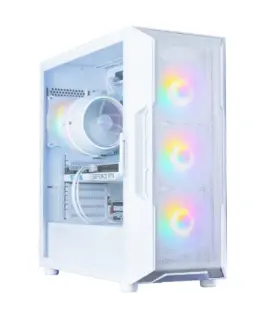 Alternative view of Zalman кутия за компютър I3 NEO V2 Mid Tower RGB fan x4 бял