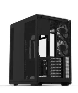 Zalman кутия за компютър P60 Mid-Tower 5x ARGB fans черен