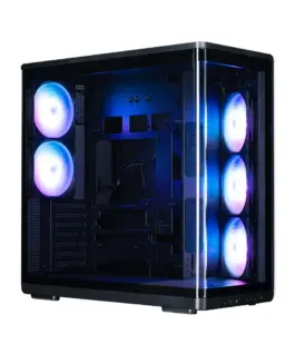 Zalman кутия за компютър P60 Mid-Tower 5x ARGB fans черен