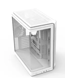 Alternative view of Zalman кутия за компютър P60 Mid-Tower 5x ARGB fans бял