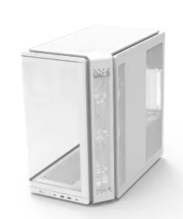 Zalman кутия за компютър P60 Mid-Tower 5x ARGB fans бял